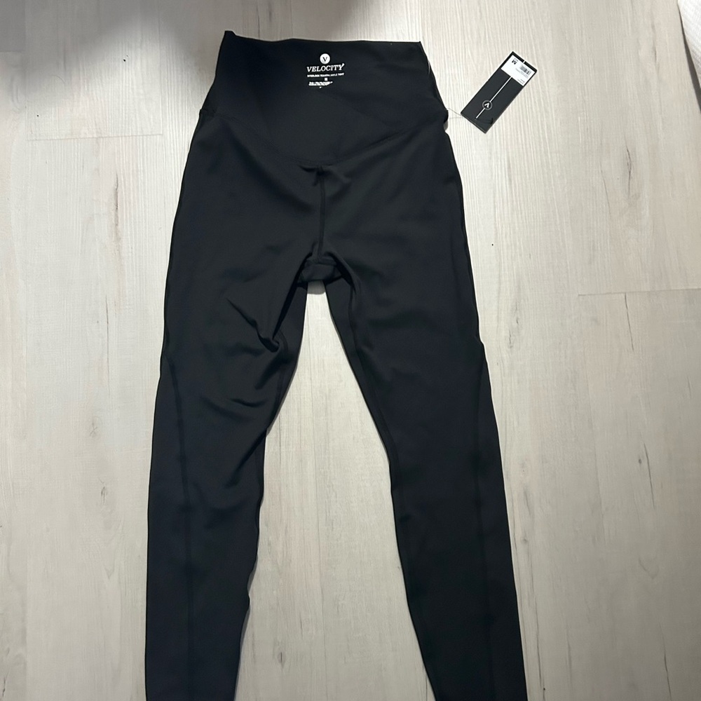 Velocity Charcoal Ankle Tights